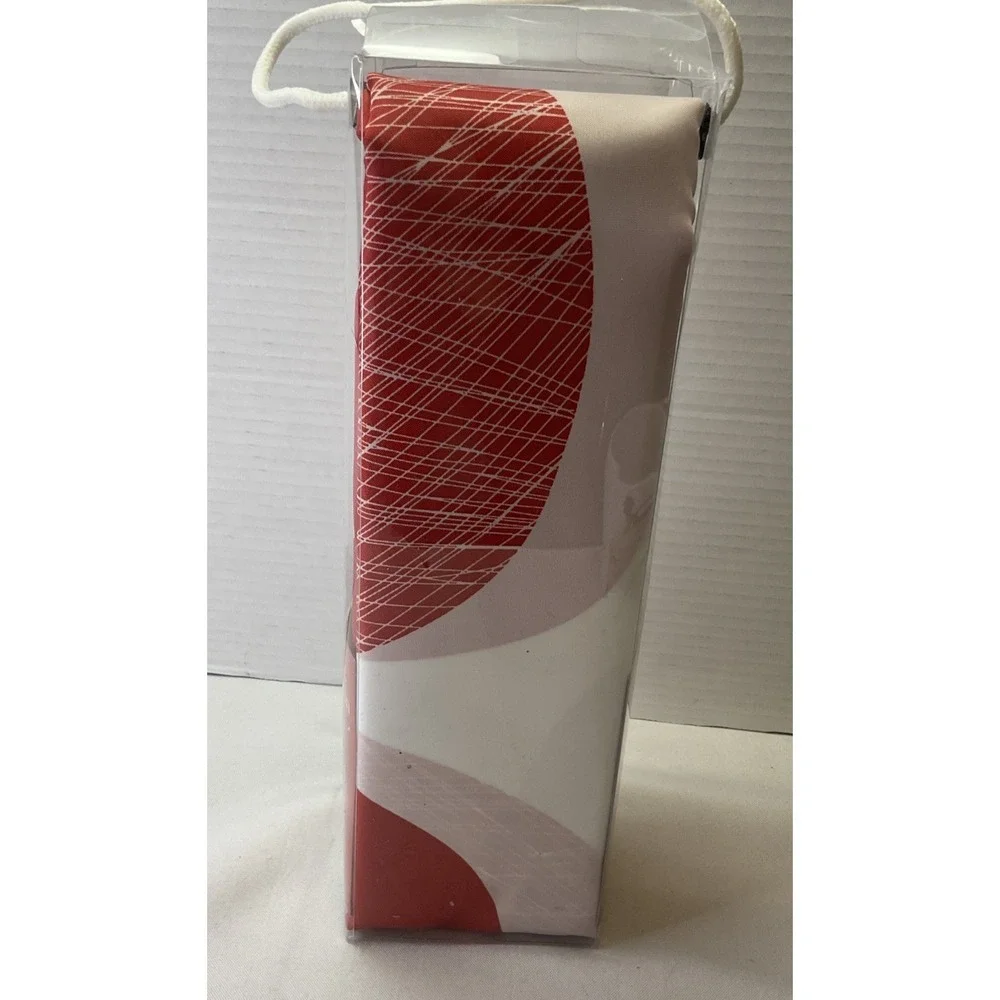 Red And White Polka Dots Shower Curtain‎ With 12pc Red Dot Hooks
